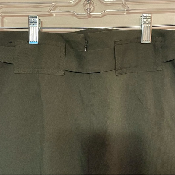 Banana Republic Factory Tie Front Pencil Skirt 2P #258 Green - Picture 4 of 8